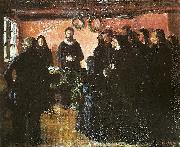 Anna Ancher begravelsen oil